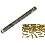 Párty konfety 60 cm zlaté metalické silvestr – Hledejceny.cz