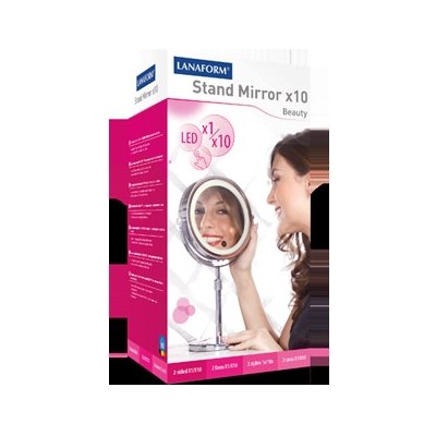 Lanaform Stand Mirror x 10 kosmetické stojanové zrcadlo LED – Zbozi.Blesk.cz