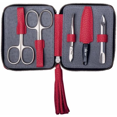 Erbe Solingen Kožená sada na manikúru 9757 červená – Zboží Dáma