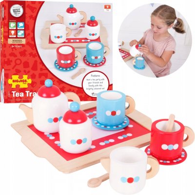 Bigjigs Toys čajový servis s puntíky – Zboží Dáma