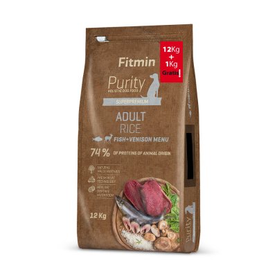 Fitmin Purity Rice Adult Fish&Venison 12 kg