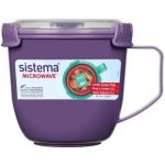 Sistema Hrnek na polévku Large Soup do mikrovlnky 900ml s víkem fialová – Zboží Dáma