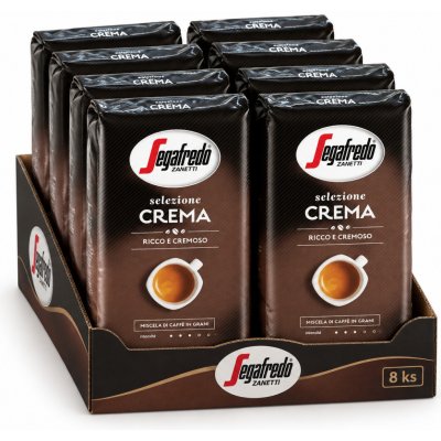 Segafredo Selezione Crema káva karton zrnková 8 x 1 kg – Hledejceny.cz