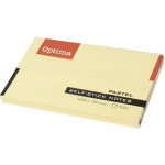 Samolepicí blok OPTIMA 75 × 127 mm, žlutý, 100 listů, 122942 – Hledejceny.cz