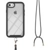Pouzdro a kryt na mobilní telefon Pouzdro AppleMix Apple iPhone 6 / 6S / 7 / 8 / SE (2020) / SE (2022) - odolný - šňůrka - plastový / gumový - černé