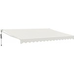 vidaXL Automatická zatahovací markýza krémová 4,5 x 3 m – HobbyKompas.cz