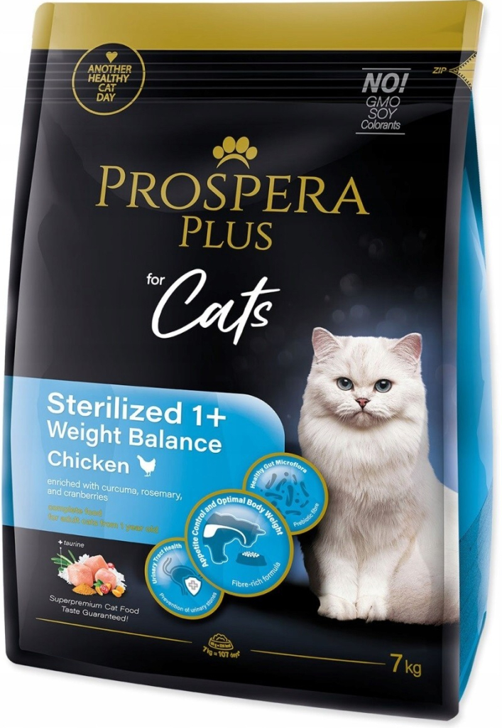 Prospera krmivo pro kočky STERILIZOVANÉ KUŘE 7 kg
