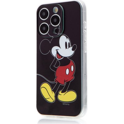 AppleMix DISNEY Apple iPhone 15 Pro - myšák Mickey - gumový - černé – Zboží Mobilmania