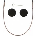 Hnědé vyměnitelné lanko KnitPro 20 cm – Sleviste.cz