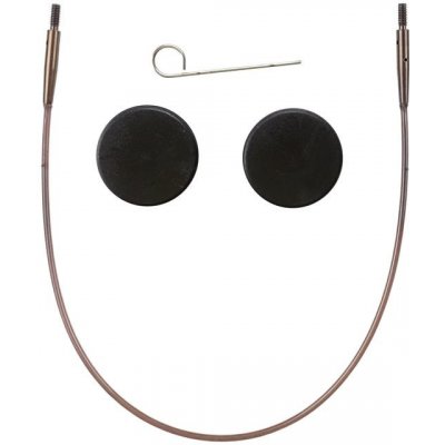 Hnědé vyměnitelné lanko KnitPro 20 cm – Sleviste.cz