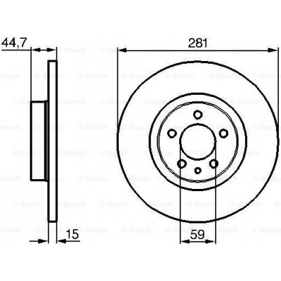 BOSCH Brzdový kotouč 0 986 478 668 – Zbozi.Blesk.cz