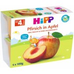HiPP BIO Jablka s broskvemi 4 x 100 g – Zboží Dáma