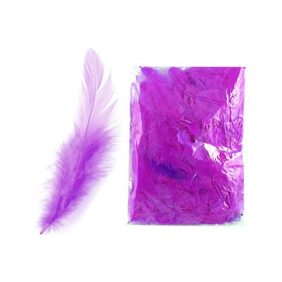 Peří barevné Luma, fialové, 10g – Zboží Dáma