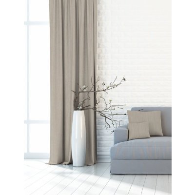 Zatemňovací závěs Melír světle béžový 210x210 + řasící stuha 8cm P7909/145 – Hledejceny.cz