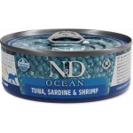 N&D Cat Ocean Adult Tuna & Sardine & Shrimps 70 g – Sleviste.cz
