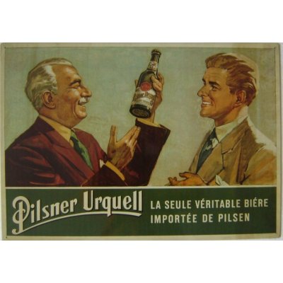 Plechová retro cedule / plakát - Pilsner Urquell III Provedení:: Plechová cedule A4 cca 30 x 20 cm