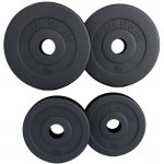 Gorilla Sports zátěžové kotouče 2 x 5 kg 2 x 10 kg cement plast 30 kg 255/330 mm – Hledejceny.cz