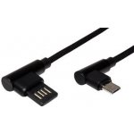 Roline 11.02.8721 USB 2.0, oboustranný USB A(M) - micro USB B(M), lomené konektory (90°), 1,8m – Hledejceny.cz