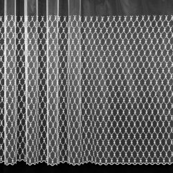 Mantis Tylová záclona 533/601, vyšívané květinky, s bordurou, bílá výška 280cm ( v metráži)