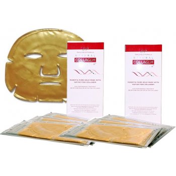 Inventia zlatá maska s živým tropokolagenem 6 ks