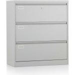 Rauman dvouřadá kovová kartotéka A4 RAL 7035 – Zboží Mobilmania