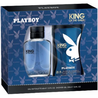 Playboy King of the Game EDT pro muže 60 ml + sprchový gel 250 ml dárková sada