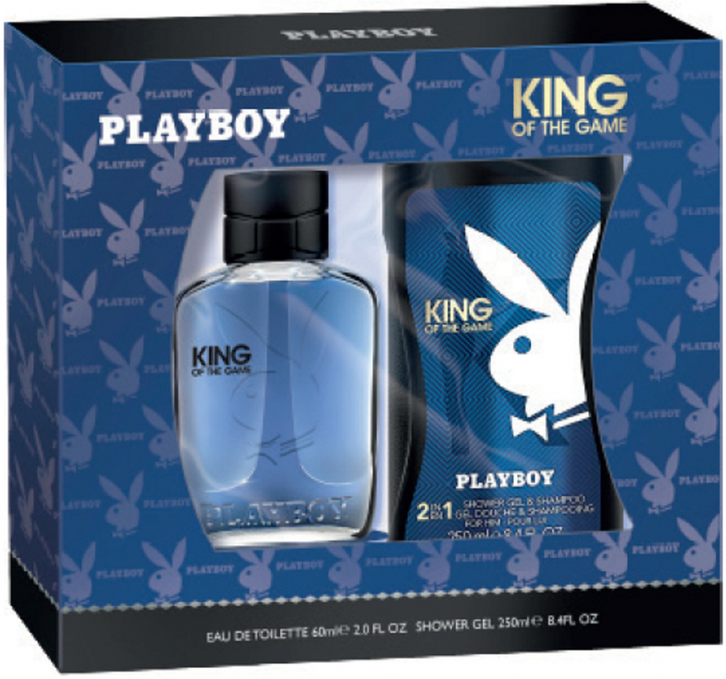 Playboy King of the Game EDT pro muže 60 ml + sprchový gel 250 ml dárková sada