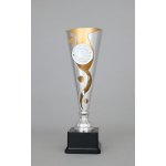 Stříbrno zlatý sportovní pohár 34 39 cm 34 cm – Hledejceny.cz