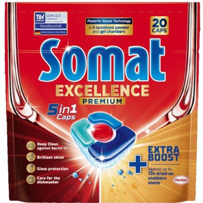 Somat tablety do myčky Excellence Premium 5v1 20 ks – Zbozi.Blesk.cz