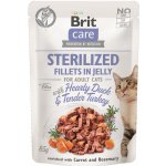 Brit Care Cat Sterilized Fillets in Jelly Hearty Duck & Tender Turkey 85 g – Sleviste.cz