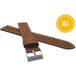 Lavvu XL Prodloužený polstrovaný hnědý prošitý sport z luxusní kůže Top Grain LSBXE18 – Hledejceny.cz