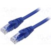 síťový kabel Qoltec 54534 Patch, U/UTP, 6, lanko, Cu, PVC, 5m, modrý