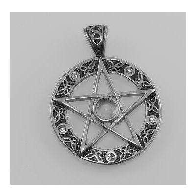 RiverSperky Přívěsek z chirurgické oceli Pentagram No. 28 OcpRIV220240 – Zbozi.Blesk.cz