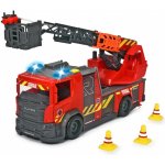 Dickie AS Hasičské auto 36cm světlo a zvuk ruční pumpa stříkačka – Zboží Dáma