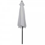 SPRINGOS SUNNY GU0022 Zahradní slunečník 250 cm, světle šedý – Hledejceny.cz