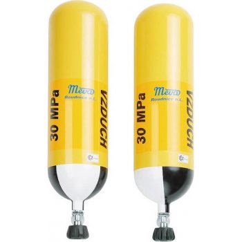 MEVA tlaková ocelová lahev odlehčená ventil VTI EFV 6L/300 bar