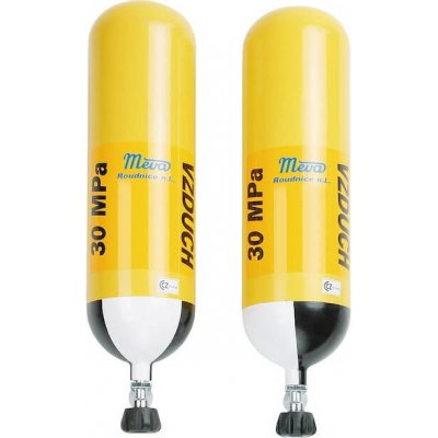 MEVA tlaková ocelová lahev odlehčená ventil VTI EFV 6L/300 bar