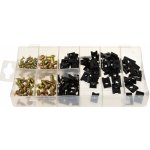 Samořezné šrouby a pružné matice pro karosérie, různé rozměry, sada 170 kusů – Zboží Mobilmania