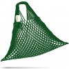 Nákupní taška a košík Pružná bavlněná síťovka dárkový obal Pro super ženu tmavě zelená
