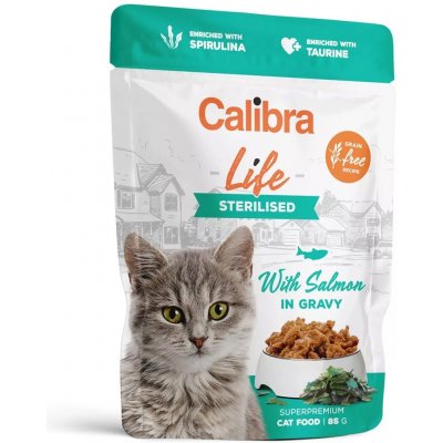 Calibra Life Sterilised Salmon in gravy 85 g – Zboží Mobilmania