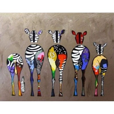 Figuered ART malování podle čísel ZEBRY ZEZADU – Sleviste.cz