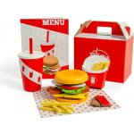 Bigjigs Toys Sada Burger a hranolky – Zboží Mobilmania