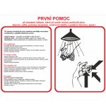 První pomoc při zasažení látkami, které při požití mohou poškodit plíce (benzín, nafta, petrolej, terpentýn, směsová ředidla s podílem benzínu, apod.) samolepící vinylová fólie A3 (420 x 297 mm) – Zbozi.Blesk.cz