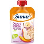 Sunar kapsička Ovocná kašička mix ovoce oves 120 g – Zboží Dáma