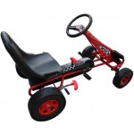 go-kart 90255 vidaXL Červené šlapací auto s nastavitelným – Zboží Dáma