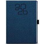 Baloušek Oskar Fabric A5 Týdenní 2026 modrá – Hledejceny.cz
