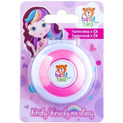 Křída na vlasy beauted růžová plast 5cm na kartě – Zboží Mobilmania