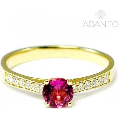 Adanito ZSK272 zlatý briliantový prsten růžový turmalín od 18 250 Kč -  Heureka.cz