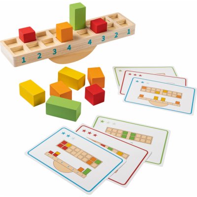 Playtive duhová motorická hračka Montessori balanční hra se závažími