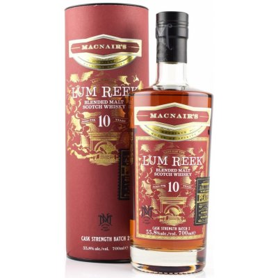 MacNairs 10y Lum Reek Cask Strength Batch 2 55,8% 0,7 l (tuba) – Hledejceny.cz